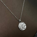 The Girl Picking Stars Moon Charm Necklace