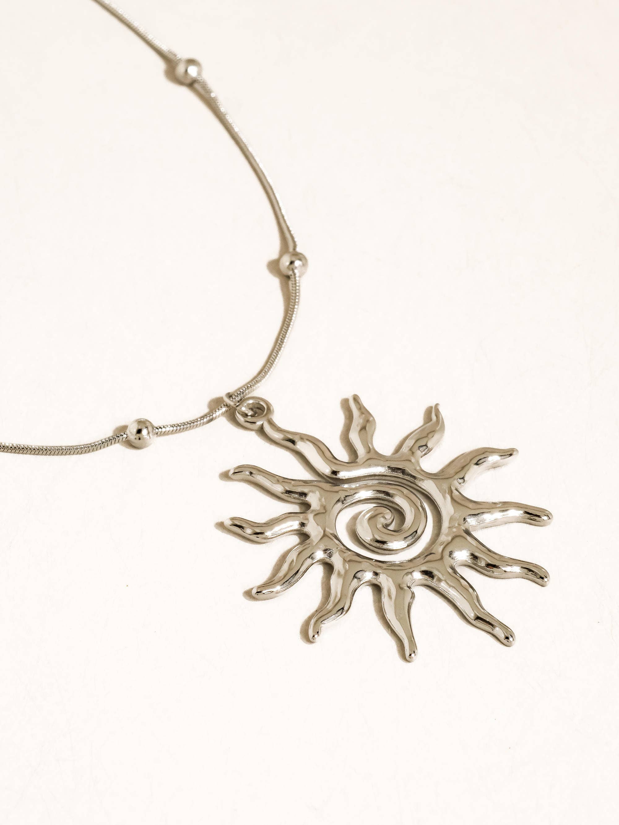 Taiyo 18K Gold Non-Tarnish Boho Sun Necklace